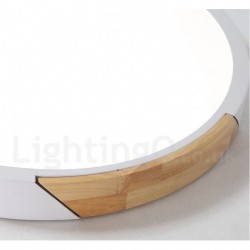 Dimmable Macaron Multi Colours Wood Ultra-thin Ceiling Light with Acrylic Shade LED Ceiling Lamp Nordic Style