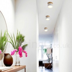 5W Wood Modern LED Mini Ceiling Light with Acrylic Shade for Aisle, Entrance - Also Can be Used as Wall Light