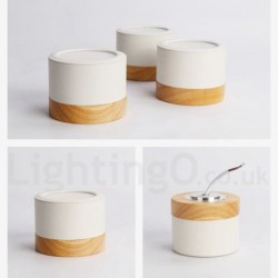 5W Wood Modern LED Mini Ceiling Light with Acrylic Shade for Aisle, Entrance - Also Can be Used as Wall Light