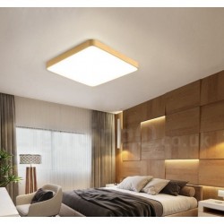 Ultra-Thin Square Dimmable LED Modern Contemporary Nordic Style Flush Mount Brass Ceiling Lights with Acrylic Shade | Also Can Be Used As Wall Light