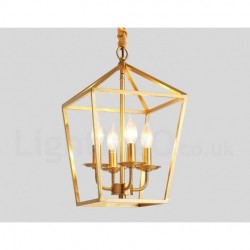 Pure Brass Rustic / Lodge Nordic Style Pendant Light