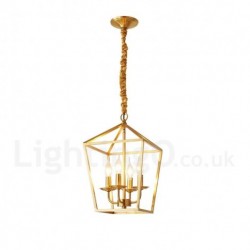 Pure Brass Rustic / Lodge Nordic Style Pendant Light