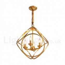 Pure Brass Rustic / Lodge Nordic Style Pendant Light