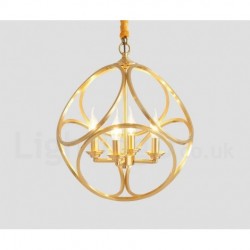 Pure Brass Rustic / Lodge Nordic Style Pendant Light