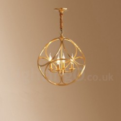 Pure Brass Rustic / Lodge Nordic Style Pendant Light