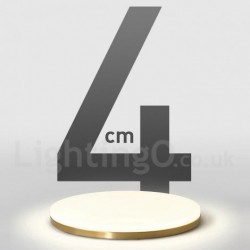 Brass Ultra-Thin Round Dimmable LED Modern Contemporary Nordic Style Flush Mount Ceiling Lights with Acrylic Shade | Also Can Be Used As Wall Light