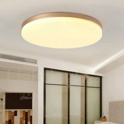 Ultra-Thin Round Dimmable LED Modern Contemporary Nordic Style Flush Mount Ceiling Lights with Acrylic Shade | Also Can Be Used As Wall Light