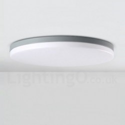 Ultra-Thin Round Dimmable LED Modern Contemporary Nordic Style Flush Mount Ceiling Lights with Acrylic Shade | Also Can Be Used As Wall Light