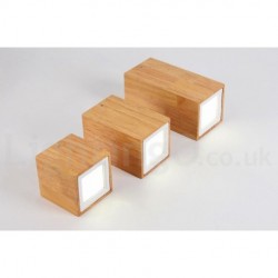 Wood LED Modern Contemporary Nordic Style Flush Mount Ceiling Light with Acrylic Shade