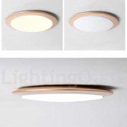 4CM Thick Super Thin Dimmable LED Modern Contemporary Nordic Style Flush Mount Ceiling Lights with Acrylic Shade for with Remote Control - Also Can Be Used As Wall Light