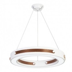 Multi Wood Colours Ring Modern Contemporary Pendant Lights with Acrylic Shade for Storeroom,