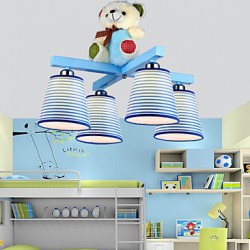 Flush Mount LED Modern/Contemporary Living Room / Bedroom / Kids Room Wood/Bamboo