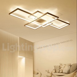 LED Modern Contemporary Alumilium Painting Ceiling Light Flush Mount Wall Light with Remoter Dimmer - Also Can Be Used As Wall Light