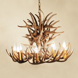 9 Light Rustic Artistic Retro Antler Chandelier