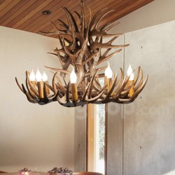 9 Light Rustic Artistic Retro Antler Chandelier