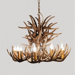 9 Light Rustic Artistic Retro Antler Chandelier