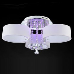 Remote Control Flush Mount Crystal/LED Modern/Contemporary