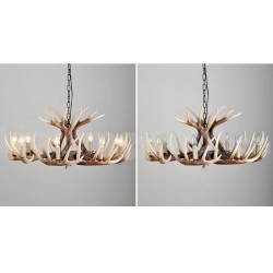 9 Light Rustic Artistic Retro Antler Vintage Chandelier