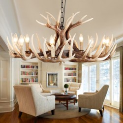 9 Light Rustic Artistic Retro Antler Vintage Chandelier