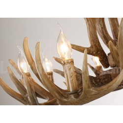 12 Light 2 Ties Rustic Artistic Retro Antler Vintage Chandelier