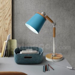 Nordic European Wood Macaron Table Lamp