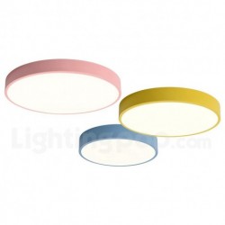 Nordic Ultra-thin Modern Contemporary Macaron Kids Room Ceiling Light