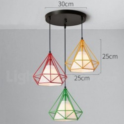 Nordic Retro Modern Contemporary Chandelier with Fabric Shade