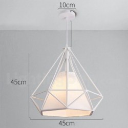 Nordic Retro Modern Contemporary Chandelier with Fabric Shade