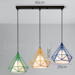 Nordic Retro Modern Contemporary Chandelier with Fabric Shade