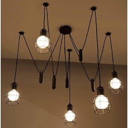 MAX 60W Traditional/Classic / Vintage / Retro / Lantern / Country Mini Style Painting Metal Pendant LightsLiving Room / Bedroom / Dining