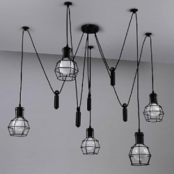 MAX 60W Traditional/Classic / Vintage / Retro / Lantern / Country Mini Style Painting Metal Pendant LightsLiving Room / Bedroom / Dining