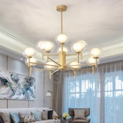 Nordic Modern Contemporary Luxurious Gold Chandelier