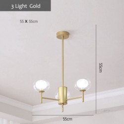 Nordic Modern Contemporary Luxurious Gold Chandelier