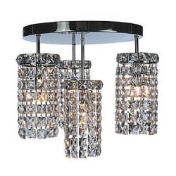 Contemporary Crystal Drop Flush Mount Lights with 4 Lights
