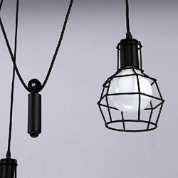 MAX 60W Traditional/Classic / Vintage / Retro / Lantern / Country Mini Style Painting Metal Pendant LightsLiving Room / Bedroom / Dining
