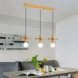 Modern Contemporary Nordic Wood Chandelier