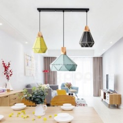 Modern Contemporary Macaron Hollow 3 Light Nordic Chandelier