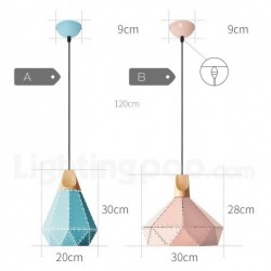 Modern Contemporary Macaron Hollow 3 Light Nordic Chandelier