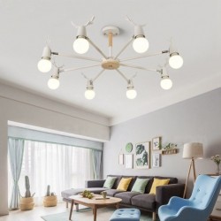 Nordic Antler Macaron Ceiling Light