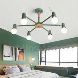 Nordic Antler Macaron Ceiling Light