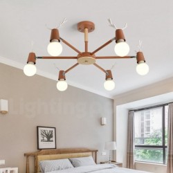 Nordic Antler Macaron Ceiling Light