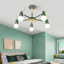 Nordic Antler Macaron Ceiling Light