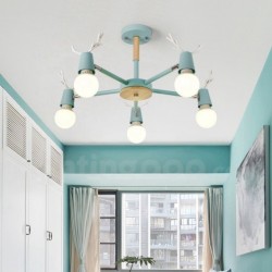 Nordic Antler Macaron Ceiling Light