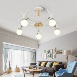 Nordic Antler Macaron Ceiling Light