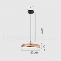 Nordic Macaron 1 Light Modern Contemporary Round Chandelier