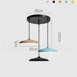 Nordic Macaron 1 Light Modern Contemporary Round Chandelier