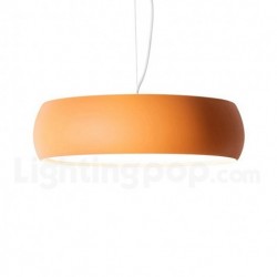 Round Nordic 1 Light Modern Contemporary Macaron Chandelier