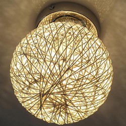 40W Modern/Contemporary / Lantern / Globe Bulb Included Chrome Metal Flush MountLiving Room / Bedroom / Dining Room / Study Room/Office /