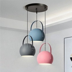 Nordic Macaron Round 1 Light Modern Contemporary Chandelier