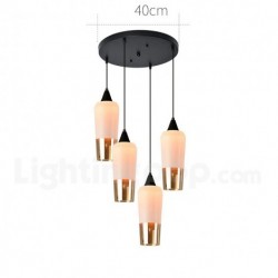 Nordic Modern Contemporary Chandelier with Glass Shade